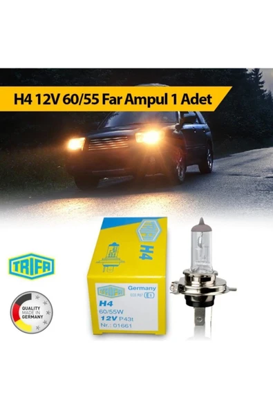 H4 12v 60/55w Far Ampul Trifa 1 Adet 01661 ürün görseli 1