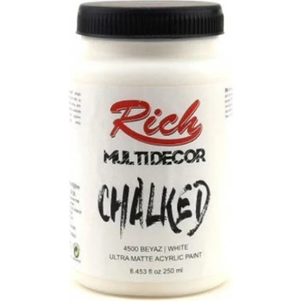 Rich Multi Decor Chalked Boya 250 Ml Beyaz 4500 ürün görseli 1