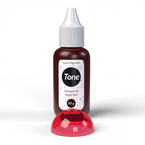 Tone Transparent Sugar Red Epoksi Renk Pigmenti 20 ml ürün görseli 1