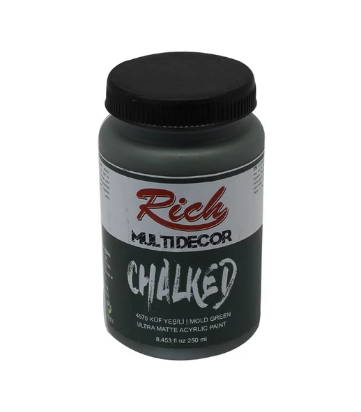 Rich Multi Decor Chalked Boya 250 Ml Küf Yesili 4570 ürün görseli 1