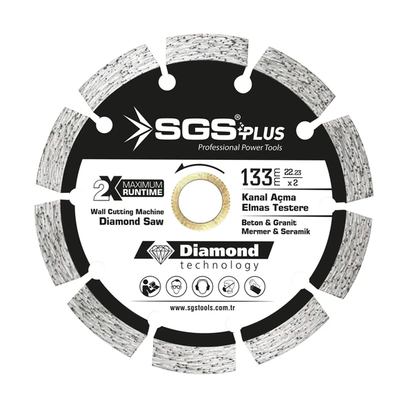 SGS PROFESYONEL ELMAS TESTERE / 133MM ürün görseli 1