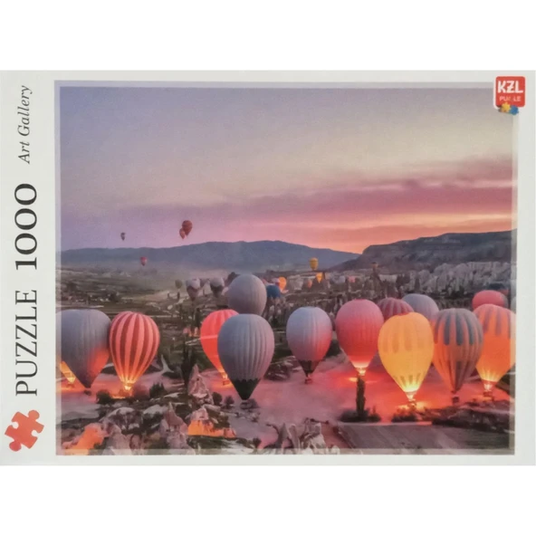 AKILLIELMA-KZL PUZZLE KAPADOKYA HAVA BALONLARI 1000 PARÇA PUZZLE PAZIL 68X48 CM ürün görseli 1