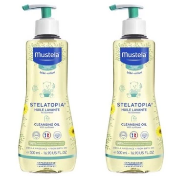 Mustela Stelatopia Huile Lavante Cleansing Oil 500 ml 2 Kutu ürün görseli 1