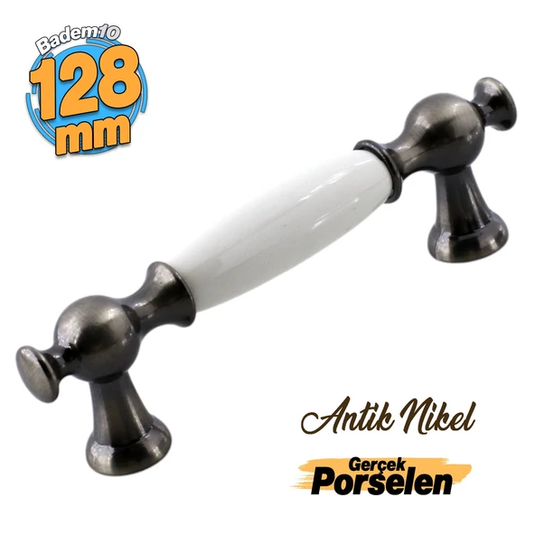 Arnas Antik Nikel Metal Kulp 128 mm Mobilya Çekmece Mutfak Dolabı Dolap Kapak Kulpları Kulb Kulpu ürün görseli 1