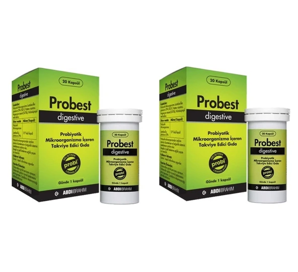 Probest Digestive Probiyotik 20 Kapsül 2'li ürün görseli 1