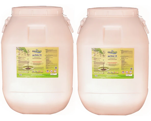 2 ADET Aquantum  50 Kg (100 KG) %90 Aktif Granül Klor - %90 Chlorine Granular-ToptancıyızBiz ürün görseli 1