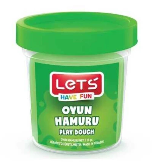 Lets Oyun Hamuru 115Gr Neon Yeşil - 4 adet ürün görseli 1