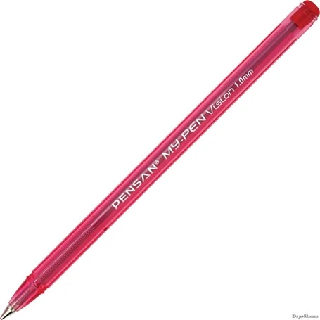 Pensan My-Pen Tükenmez Kalem Kırmızı - 5 adet ürün görseli 1