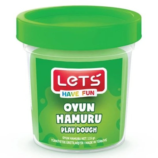 Lets Oyun Hamuru 115 Gr Yeşil - 4 adet ürün görseli 1