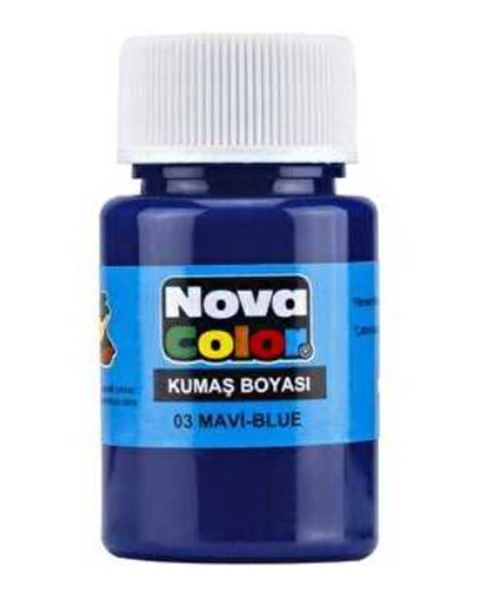 Nova Color Kumaş Boyası 35 Cc Mavi - 4 adet ürün görseli 1