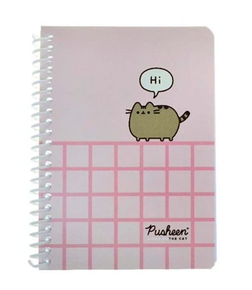 Keskin Color Pusheen A6 80 Yaprak Çizgili Spiralli Bloknot Not Defteri Lisanslı - 3 adet ürün görseli 1