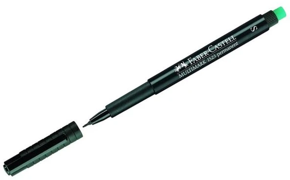 Faber Castell 1523 Permanent Kalem - Asetat Kalemi S Siyah - 3 adet ürün görseli 1