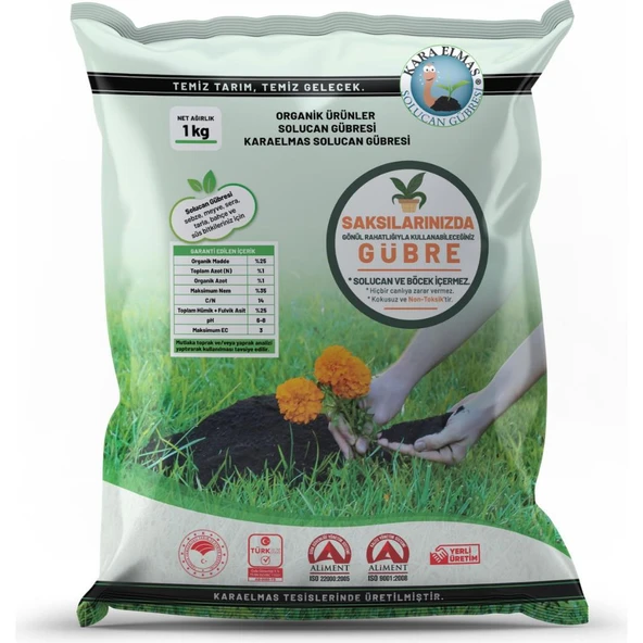 KaraElmas Solucan Gübresi 1 kg ürün görseli 1