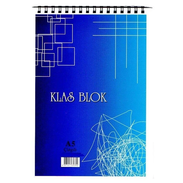 KLAS BLOKNOT A5 CIZGILI SPIRALLI 100 YAPRAK (1467) ürün görseli 1