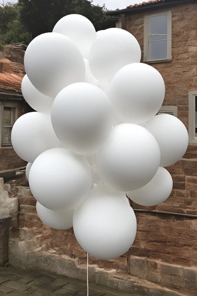 Beysüs Beyaz Mat Balon 20 Adet 12inç - Resim 9