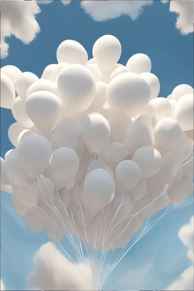 Beysüs Beyaz Mat Balon 20 Adet 12inç - Resim 7