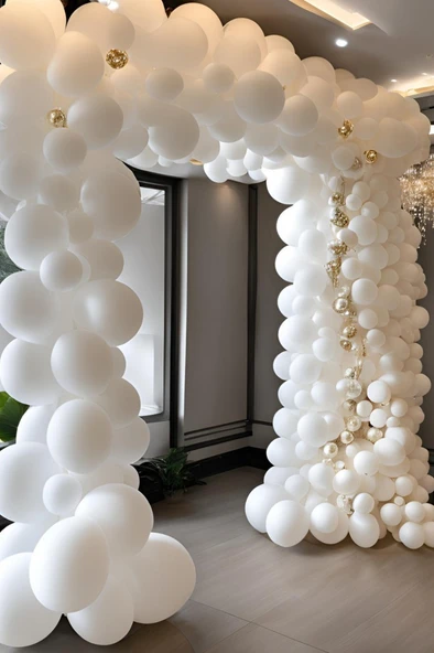 Beysüs Beyaz Mat Balon 20 Adet 12inç - Resim 2
