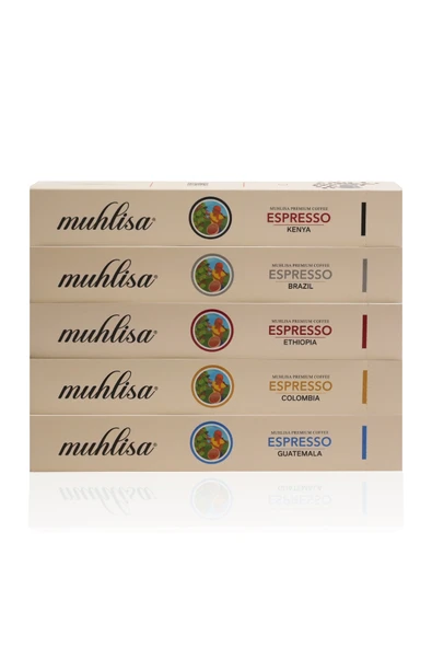 Muhlisa Espresso 5 Çeşit Kapsül Kahve Seti (50 Kapsül) ürün görseli 1