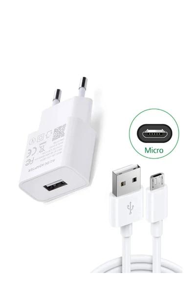 giyitec Redmi 12C, 10A, A2+, A2, A1+, A1, 9A Sport  Uyumlu Hızlı Şarj Aleti Cihazı Seti Micro Usb İnce Uç ürün görseli 1