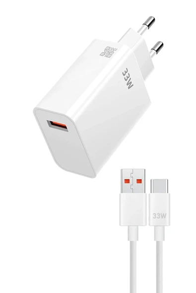 giyitec OPPO A38 A57 A57s A74 A76 A77s 5G Uyumlu 33W Süper Hızlı Şarj Aleti Seti Adaptör Usb to Type-c Kablo ürün görseli 1
