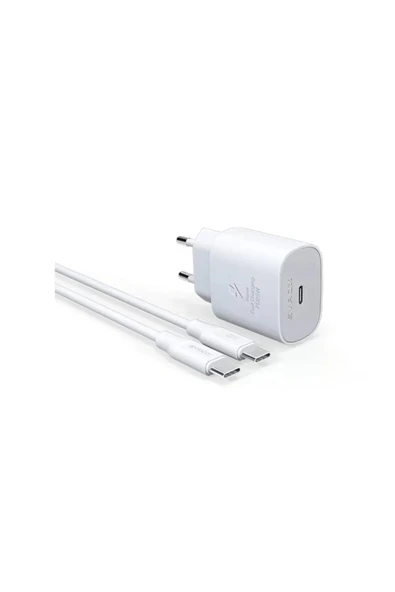 giyitec Samsung Galaxy M52 5g Sm-m526br Uyumlu Hızlı Şarj Cihazı / Şarj Aleti Seti Type-c 25w ürün görseli 1
