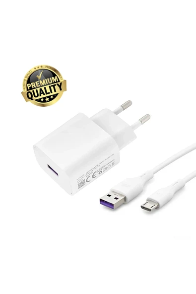 giyitec Tecno Camon 12 Air 15 15 Premier 16 Pop 6 Pro Uyumlu Hızlı Şarj Aleti Cihazı Seti Micro Usb İnce Uç ürün görseli 1
