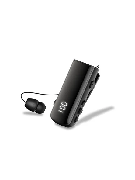 giyitec Android & iOS Uyumlu Makaralı Titreşimli Bluetooth Kulaklık Klipsli ürün görseli 1