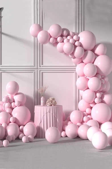 Beysüs Pembe Makaron Balon 20 adet 12inç - Resim 5