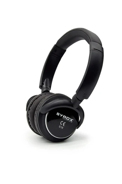 Syrox Kablosuz Kafaüstü Bluetooth Kulaklık  Wireless Android ve ios uyumlu Mikrofonlu 5.0 S16 ürün görseli 1