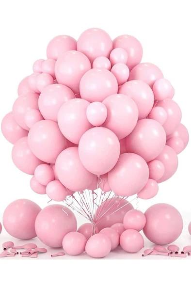 Beysüs Pembe Makaron Balon 20 adet 12inç - Resim 3