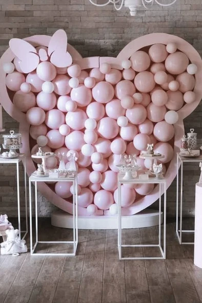 Beysüs Pembe Makaron Balon 20 adet 12inç - Resim 8