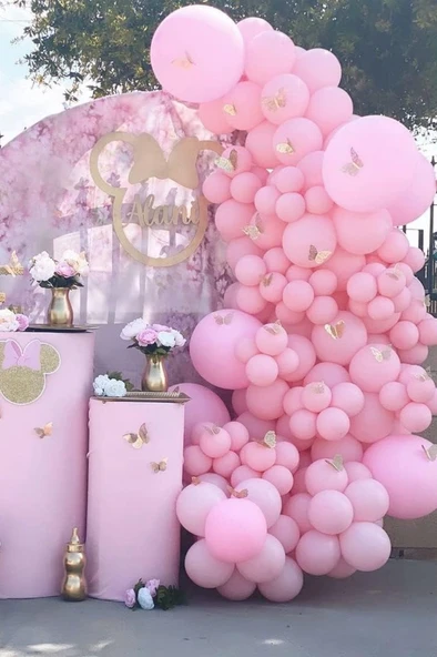 Beysüs Pembe Makaron Balon 20 adet 12inç - Resim 6