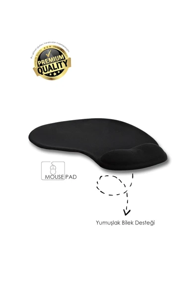 giyitec Bilek Destekli Dolgulu Ergonomik Kaymaz Taban Mouse Pad (Ev,ofis,oyun) ürün görseli 1