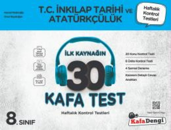 Kafadengi 8. Sınıf Lgs İnkılap Tarihi Kafa Test 2023 ürün görseli 1