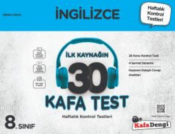 Kafadengi 8. Sınıf Lgs İngilizce Kafa Test 2023 ürün görseli 1