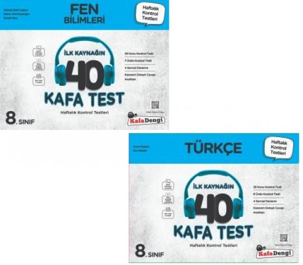 Kafadengi 8. Sınıf Lgs Türkçe Matematik Kafa Test Seti 2023 ürün görseli 1