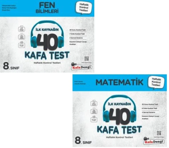 Kafadengi 2024 8. Sınıf Lgs Matematik Fen Bilimleri Kafa Test Seti ürün görseli 1