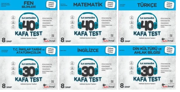 Kafadengi 2024 8. Sınıf Lgs Kafa Test Seti 6 Test Tam Set ürün görseli 1