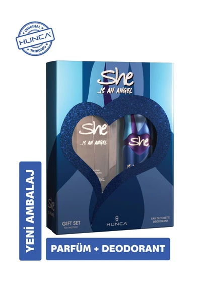 She 2' Li Edt Set …Is Angel 50 ml EDT + 150 ml Deodorant ( Yeni Ambalaj ) ürün görseli 1