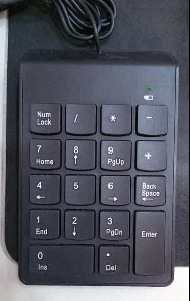Platoon Numeric Keypad-Numpad-Usb Kablolu Keypad 18 Tuş Mini Keypad - Resim 3