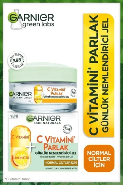 Garnier C Vitamini Parlak Günlük Nemlendirici Jel 50ml ürün görseli 1