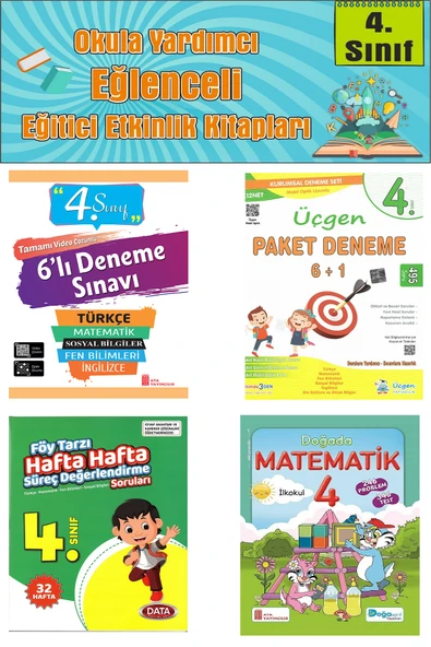 Ata 4.Sınıf Okula Yardımcı Bursluluk ve Özel Okullara Hazırlık Deneme Seti ürün görseli 1