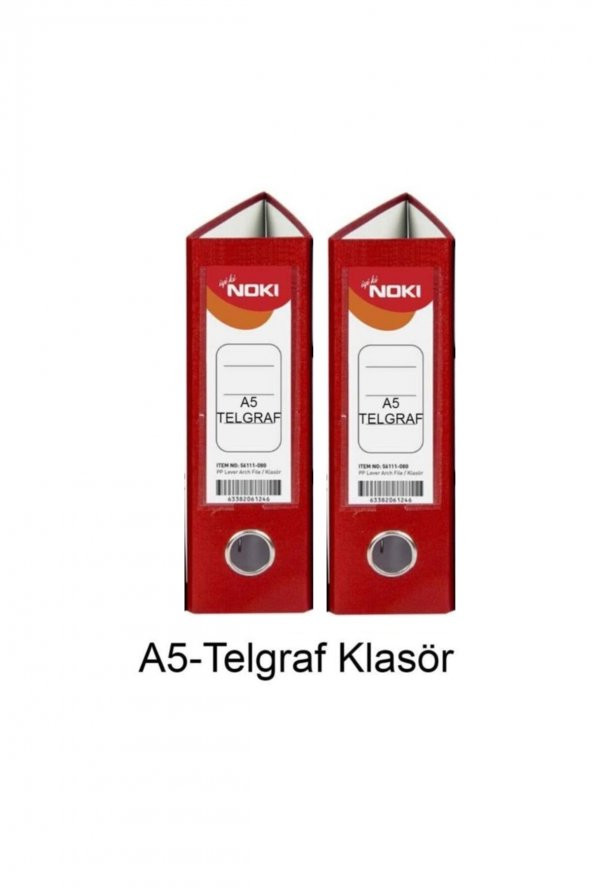 Telgraf Klasör Kırmızı Geniş A5 Plastik 2 Adet ürün görseli 1