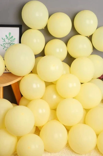 Beysüs Sarı Makaron Balon 20 adet 12inç - Resim 4
