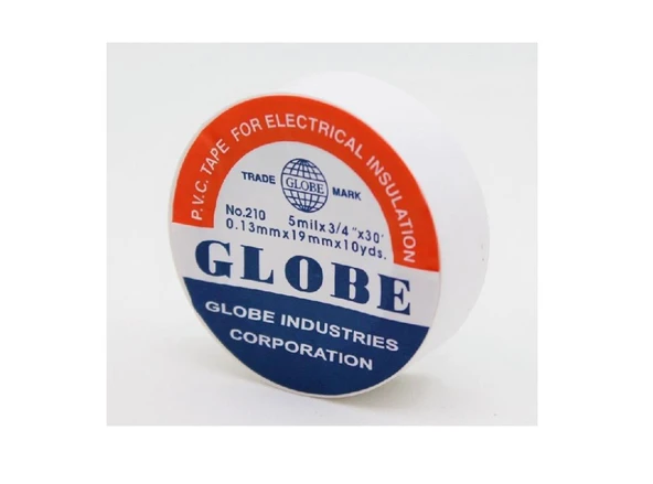 Globe İzolebant 19 mm Elektrik Bandı Beyaz ürün görseli 1