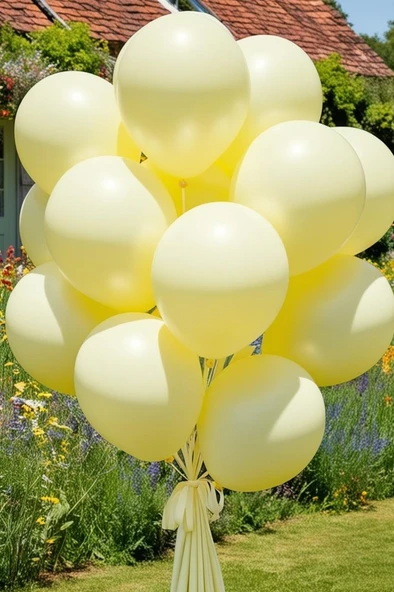 Beysüs Sarı Makaron Balon 20 adet 12inç - Resim 7