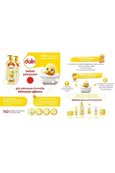 Dalin Şampuan Klasik 4 x 200 ml - Resim 3