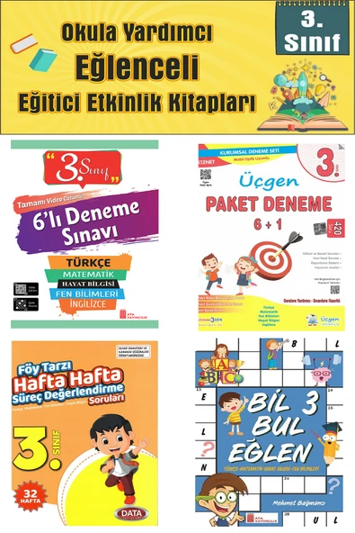 Ata 3.Sınıf Okula Yardımcı Bursluluk ve Özel Okullara Hazırlık Deneme Seti ürün görseli 1
