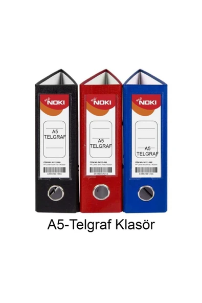 Telgraf Klasör Geniş A5 Plastik 3 Renk 1 Paket ürün görseli 1