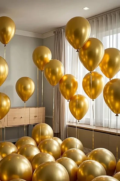Beysüs Gold Krom Balon 7 Adet 12inç ürün görseli 1